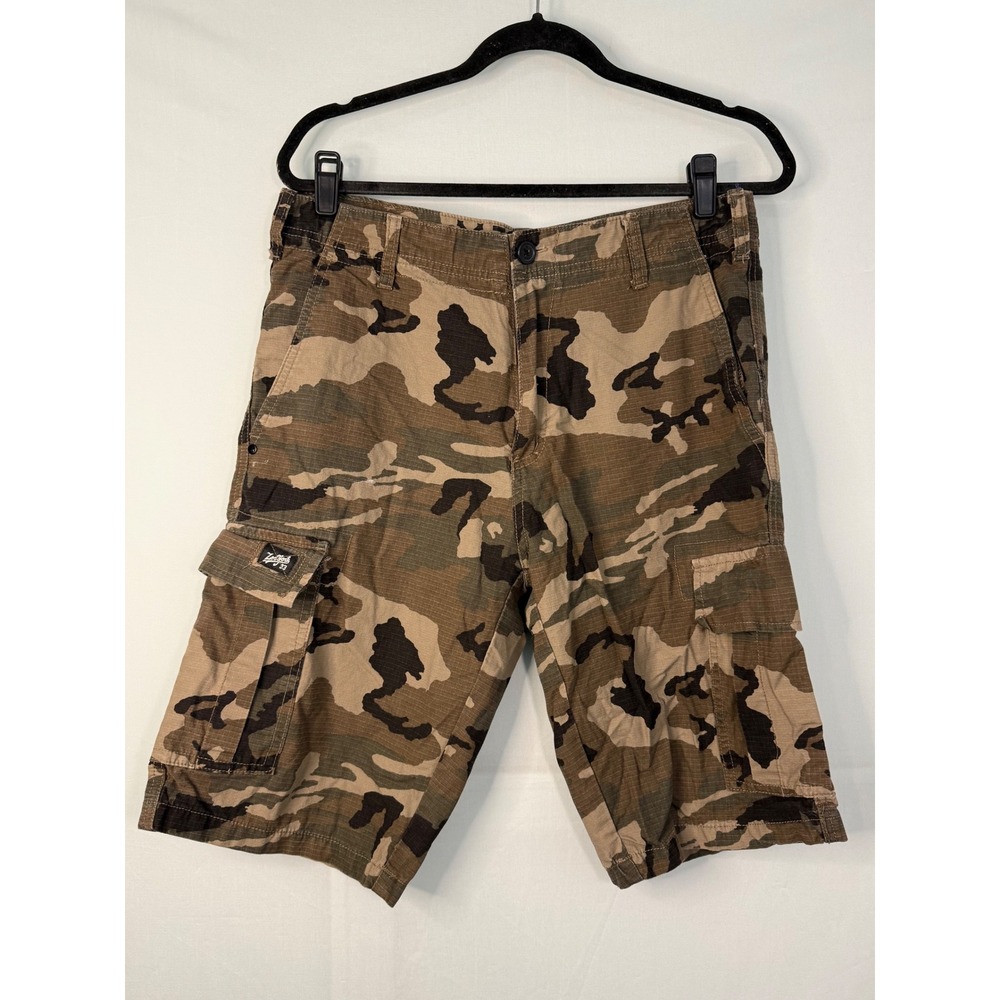 Zoo York‎ Cargo Shorts Mens 32 Camo Ripstop Cotton Utility Skate Streetwear